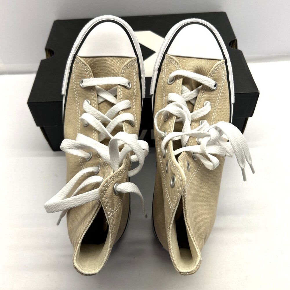 Converse Hi Tops All Star Youth Size 5.5 Nutty Granola White Trim New in Box